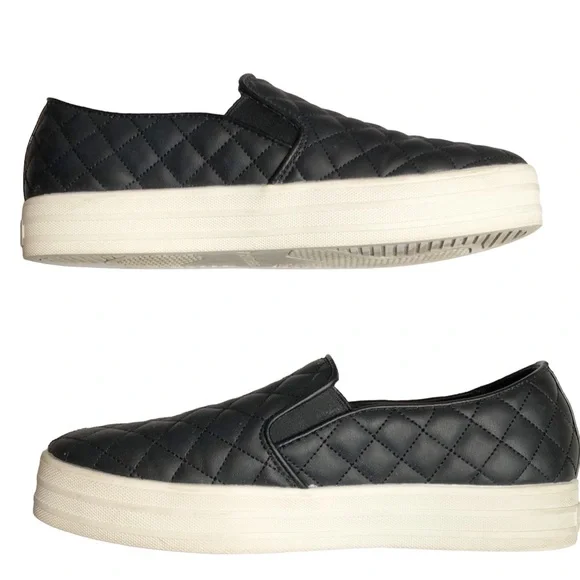 Skechers Double Up Street Slip On Sneakers Black Size 8 - Picture 9 of 10